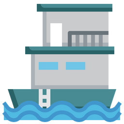 Hausboot  Symbol