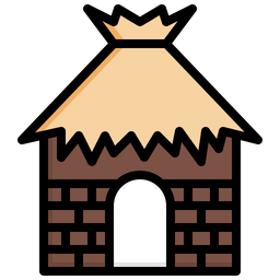 Cabaña de madera  Icono