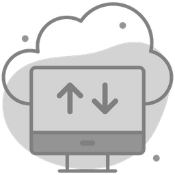 Cloud data transfer  Icon