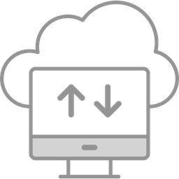 Cloud data transfer  Icon