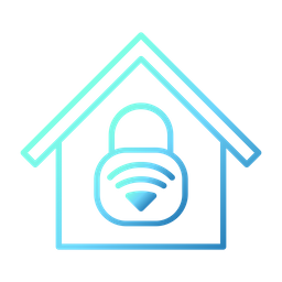 Lock Wifi House  Icon