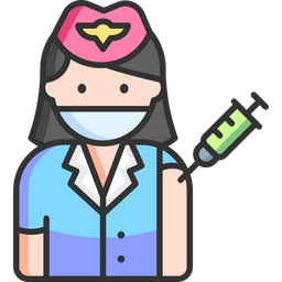 Flight Attendant Vaccination  Icon