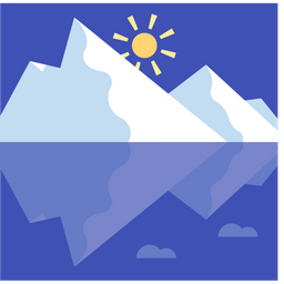 Glaciers Melting  Icon