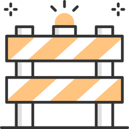 Construction Barrier  Icon