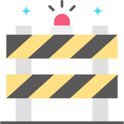 Construction Barrier  Icon