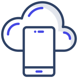 Cloud-Mobiltelefon  Symbol