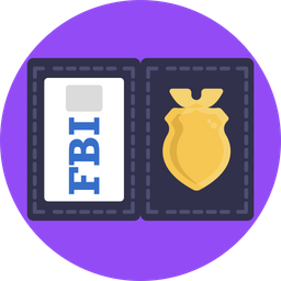 Fbi Badge  Icon