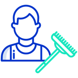 Cleaning Man  Icon