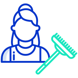 Cleaning Woman  Icon