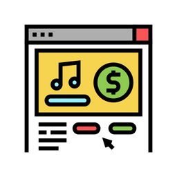 Online Music Subscription  Icon