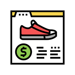 Online Shoe Shopping  Icon