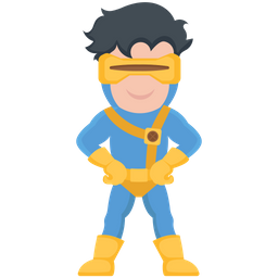Ciclope Super Heroi Personagem De Desenho Animado Ícone