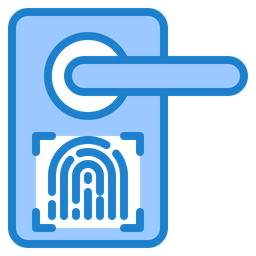 지문 도어 잠금 장치  아이콘