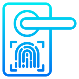 지문 도어 잠금 장치  아이콘