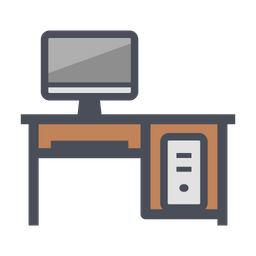 Computer Desk  Icon