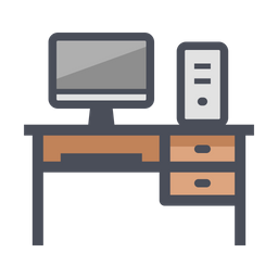 Computer Desk  Icon