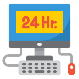 24 Hour Service  Icon