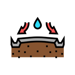 Highway Drainage Line  Icon