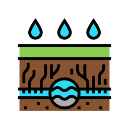 Rain Gutter Drainage  Icon