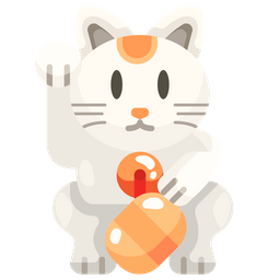 Japanisches Katzenspielzeug  Symbol