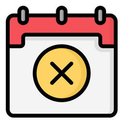 Delete Calendar  Icon