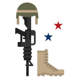 Memorial Day Military America Icon
