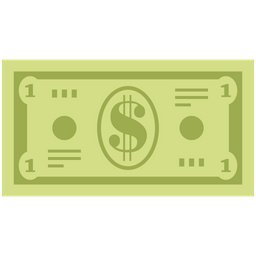 One Dollar Note  Icon