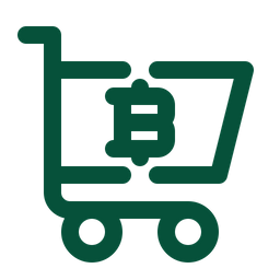 Bitcoin Shopping  Icon