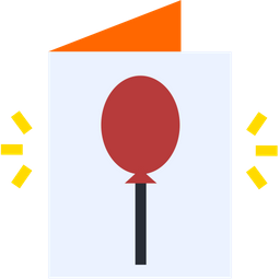 Balloon Card  Icon