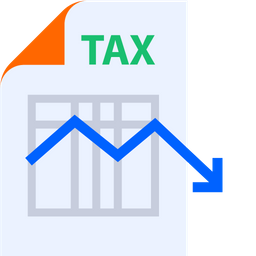 Decrease Tax  Icon