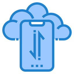 Cloud Smartphone  Icon