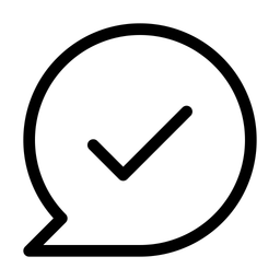 Chat genehmigen  Symbol