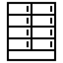 Schubladentisch  Symbol