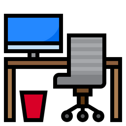 Computer Desk  Icon