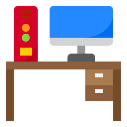 Computer Desk  Icon