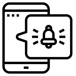 Mobile Benachrichtigung  Symbol