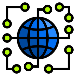 Globales Netzwerk  Symbol