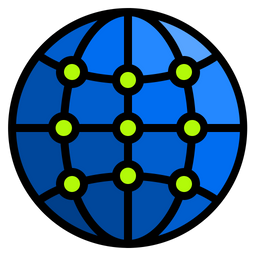 Globales Netzwerk  Symbol