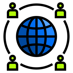 Globales Netzwerk  Symbol