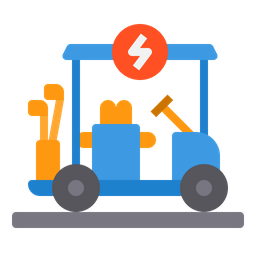 Elektrische Golfwagen  Symbol