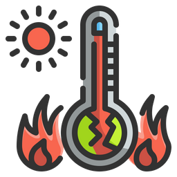 Hot Temperature  Icon