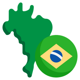 Bandera de brasil  Icono