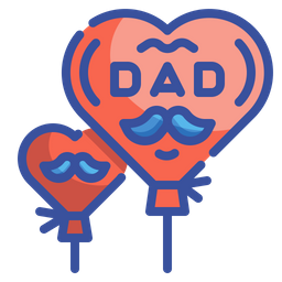 Father Day Balloon  Icon