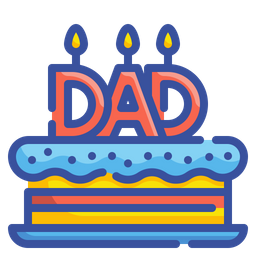 Father Day Cake  Icon