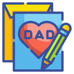 Father Day Card  Icon