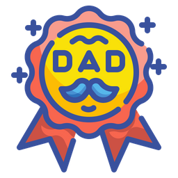 Father Day Medal  Icon