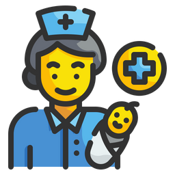 Female Medical Doctor Mask  Icon