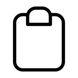 Leere Zwischenablage  Symbol