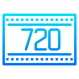 720 Resolution  Icon