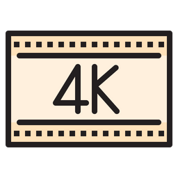 Película 4k  Icono